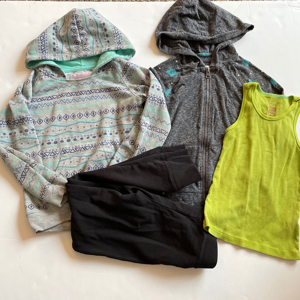 Girls layering hoodie jogger Bundle